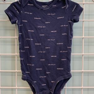 Size 24 Month - Blue Word Onesie