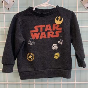 Size 2T - Black Star Wars Sweatshirt