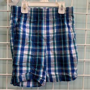 Size 5T - Blue Plaid Short