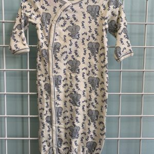 Size 00/06 - Cream Elephant Organic Cotton Gown