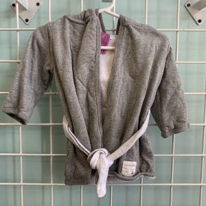 Size 00/09 - Grey/White Burts Bees Robe