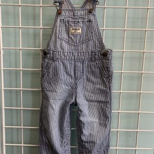 Size 18 Month - Blue/White Pinstripe Bib Overall