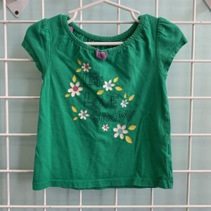 Size 2T - Green Let Love Grow Shirt