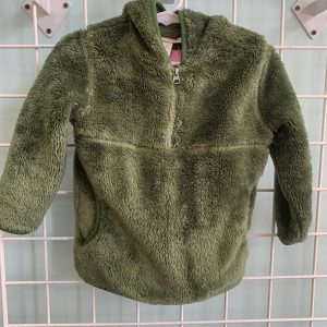 Size 2T - Green Fuzzy Fleece Sweatshirt