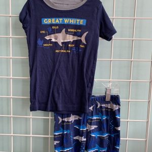 Size 6 - Blue Shark PJ Set