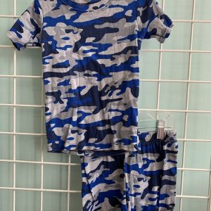 Size 6 - Blue/Grey Camo PJ Set