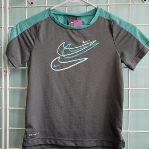 Size 6/7 - Grey/Green Nike Shirt
