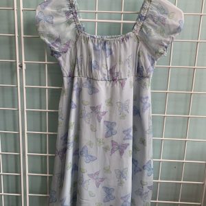 Size 7 - Blue Butterfly Dress