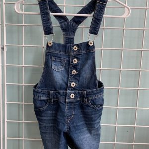Size 7 - Blue Jean Levi Shortall Bib Overall Short