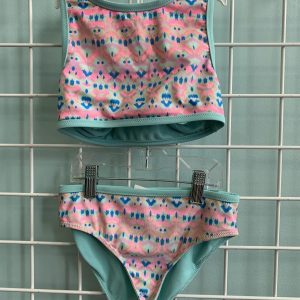 Size 7/8 - Pink/Green Eddie Bauer Swimsuit
