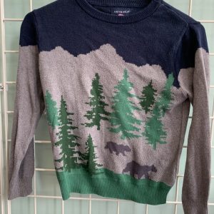 Size 8 - Blue/Grey Tree Sweater