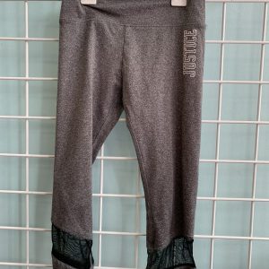 Size 8 - Grey/Black Justice Capri Legging