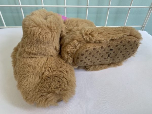 Slipper - Size 05/06 Toddler, Brown Fuzzy