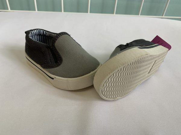 Shoes - Size 04 Toddler, Grey Slip On
