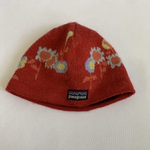Winter Hat - Child Small, Red Floral Patagonia