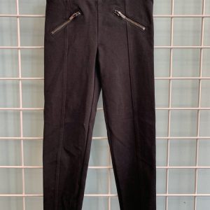 Size 6/7 - Black Zipper Legging
