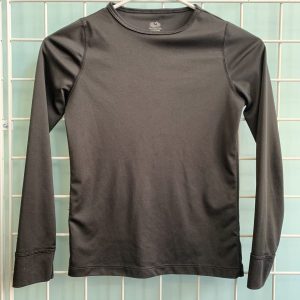 Size 10/12 - Black Long Underwear Shirt