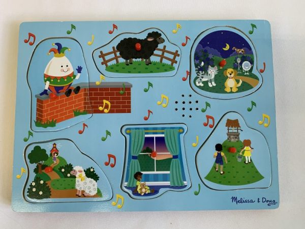 Puzzle: 6 Piece Melissa & Doug - See & Hear - Nursery Rhymes