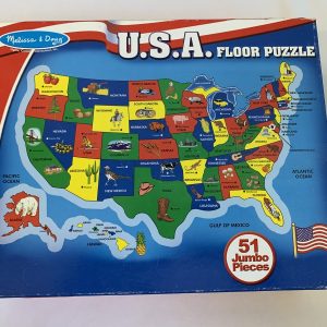 Puzzle: 51 Piece Melissa & Doug - United States of America Floor