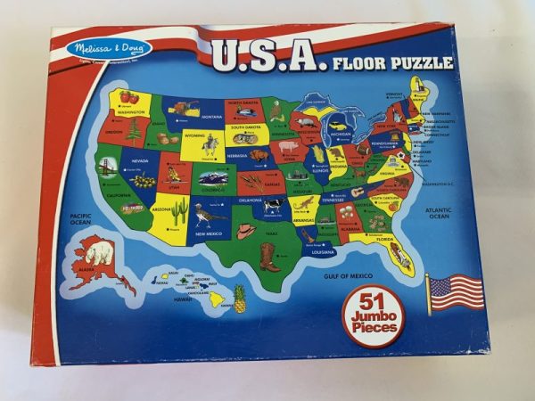 Puzzle: 51 Piece Melissa & Doug - United States of America Floor