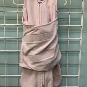 Size NB, 00/03 Month - Pink Halo Fleece Swaddle Sleepsack