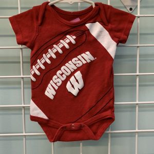 Size 00/03 Month - Red Badgers Onesie