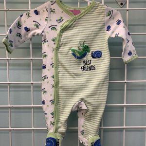 Size 00/03 Month - Green/White Bug Sleeper