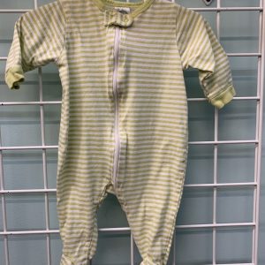 Size 00/03 Month - Green/White Stripe Sleeper