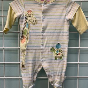 Size 00/03 Month - Yellow/White Stripe Sleeper