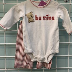 Size 00/03 Month - White/Red Be Mine Set