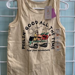 Size 3T - Yellow Fruit Truck Tank Top (New)