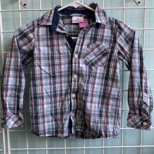 Size 5 - Blue/Purple Plaid Hanna Shirt