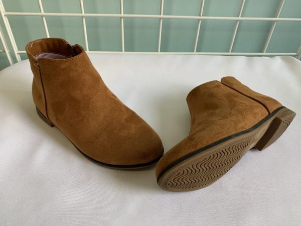 Boots - Size 01 Youth, Brown Ankle Boot