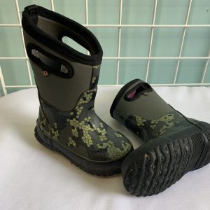 Boots - Size 09 Toddler, Green Camo Bogs