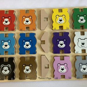 Puzzle: 15 Piece Melissa & Doug - Stacking Wooden Chunky Bears