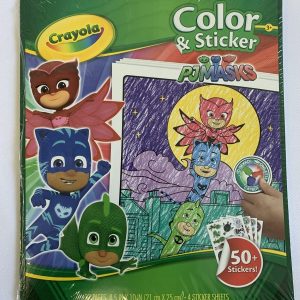 Picture Book - Crayola Color & Sticker - PJ Masks (New)