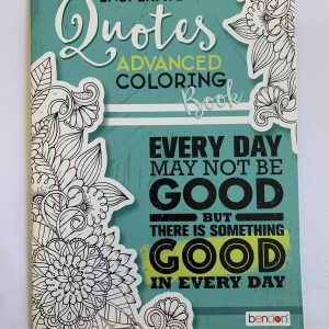 Picture Book - Inspirational Quotes Advanced Coloring Book (New)