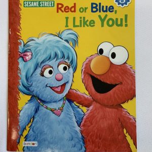 Picture Book - Sesame Street, Red or Blue, I Like You