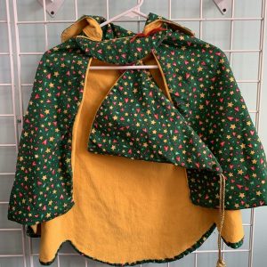 Costume: Size OSFM - Green/Yellow Wizard Cape & Hat