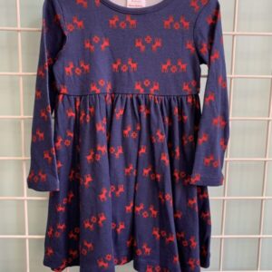 Size 3T - Blue/Red Deer Hanna Dress