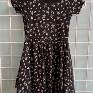 Size 5/6 - Black/White Star Dress