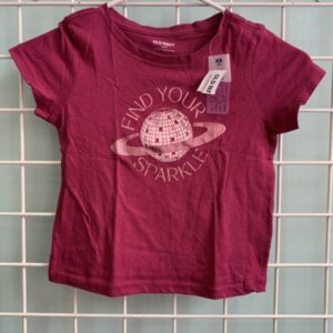Size 5T - Pink Find Your Sparkle Shirt (New)