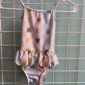 Size 5T - White Bluey Swimsuit