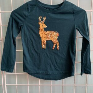 Size 6/6x - Blue/Gold Deer Shirt