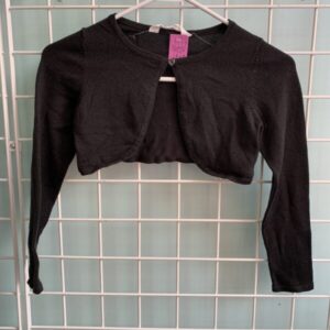 Size 6/8 - Black Sparkle Sweater Shrug
