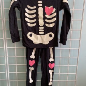 Size 7 - Black Skeleton PJ Set