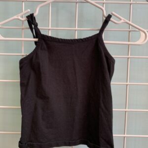 Size 8 - Black Crop Tank Top