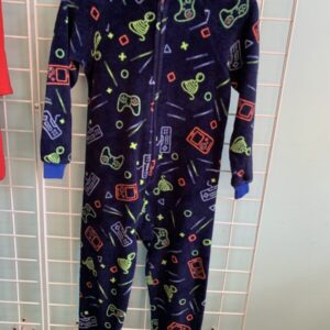 Size 8/10 - Blue Gaming Fuzzy Footless Sleeper