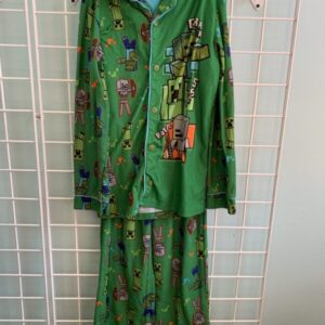 Size 10/12 - Green Minecraft PJ Set