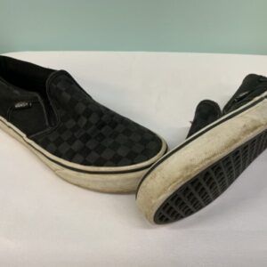 Shoes - Size 04 Youth, Black/Grey Checked Vans